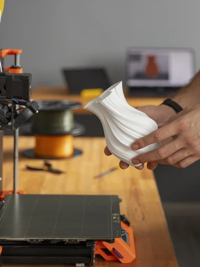 impressao de vaso de decoração, impressão em PLA, é mais barato e facil de trabalhar