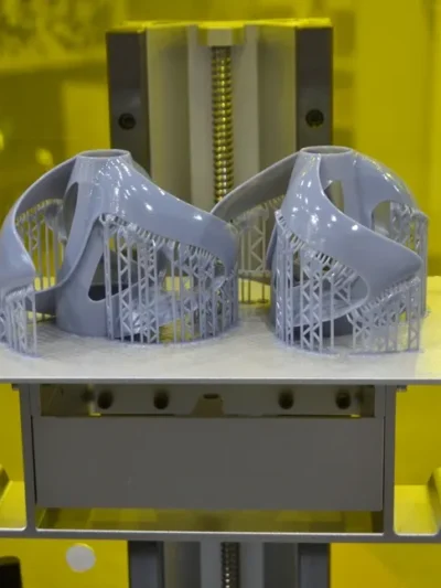 prototipo de helice impressa em resina com suportes inteligentes