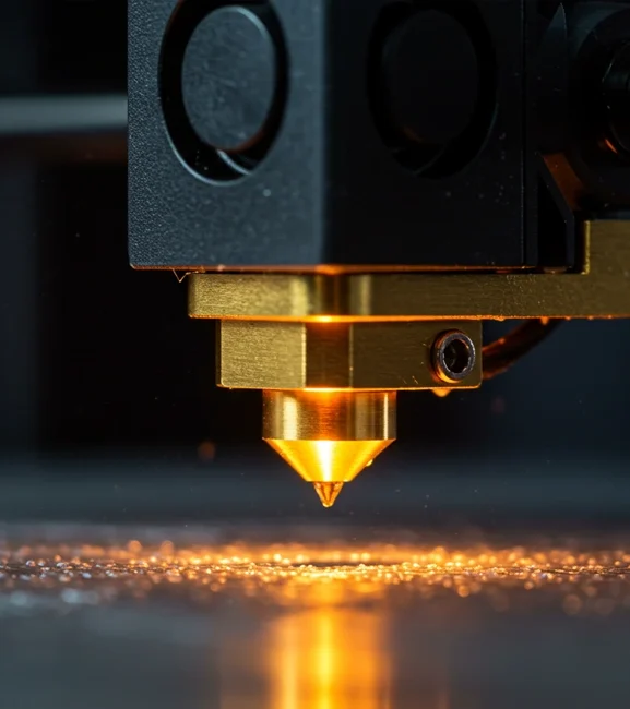 A impressora 3D em ação com o bico 0.4mm